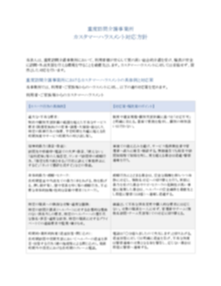 重度訪問介護_カスタマーハラスメント対応方針（厳しめ）_V5（1ページ目のプレビュー）